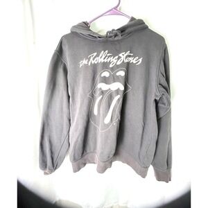 Rolling Stones 1989 North American Tour Hoodie Graphic Band Sweatshirt Black M